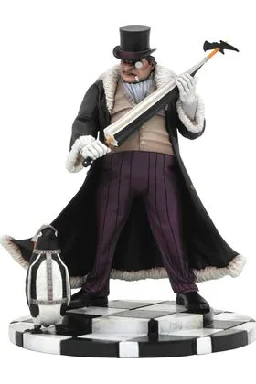 THE PENGUIN PVC DIORAMA ESTATUA DC COMIC GALLERY