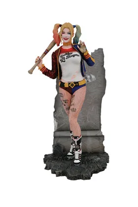 HARLEY QUINN DIORAMA ESTATUA DC MOVIE GALLERY SUICIDE SQUAD