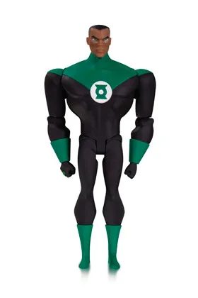 GREEN LANTERN JOHN STEWART FIG 14.5 CM JUSTICE LEAGUE ANIMATED ACTION FIGURE DC UNIVERSE