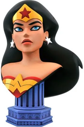 WONDER WOMAN BUSTO RESINA 25 CM LEGENDS IN 3D JUSTICE LEAGUE ANIMATED 1/2 SCALE