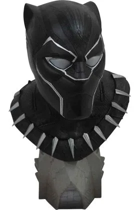 BLACK PANTHER BUSTO RESINA 25 CM 1/2 SCALE LEGENDS IN 3D MARVEL COMICS
