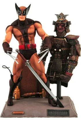 BROWN WOLVERINE ACTION FIGURA 18 CM MARVEL SELECT RE-RUN