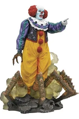 PENNYWISE FIGURA PVC 23 CM IT 1990 GALLERY RE-ISSUE