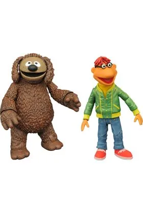SCOOTER AND ROWLF ACTION FIGURES THE MUPPETS BEST OF SERIES 1
