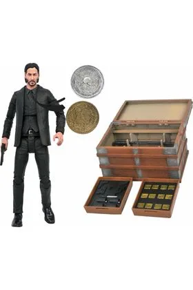 JOHN WICK DELUXE MOVIE POSTER VERSION FIGURA 18 CM ACTION FIGURE BOX SET RE-RUN