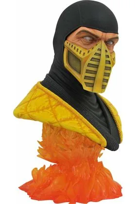 SCORPION BUSTO RESINA 25 CM 1/2 SCALE LEGENDS IN 3D MORTAL KOMBAT RE-RUN