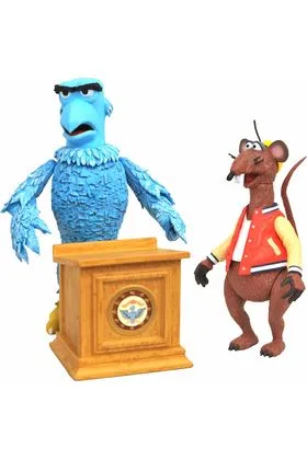 SAM THE EAGLE & RIZZO THE RAT FIGURAS 14 CM DLX SET FIGURAS MUPPETS