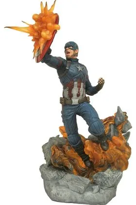 CAPITAN AMERICA ESTATUA RESINA 40 CM CIVIL WAR MOVIE MARVEL MILESTONES