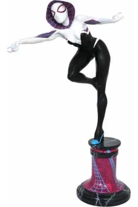 SPIDER-GWEN CON MASCARA ESTATUA RESINA 30 CM MARVEL PREMIER COLLECTION