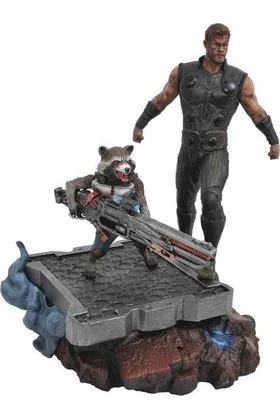 THOR & ROCKET RACCOON ESTATUA RESINA MARVEL PREMIER COLLECTION AVENGERS 3