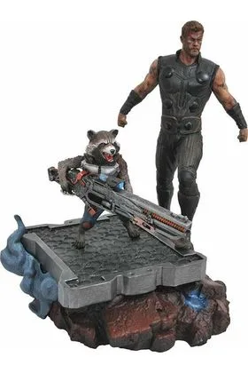 THOR & ROCKET STATUE MARVEL PREMIER AVENGERS 3