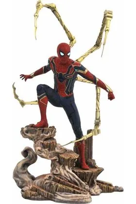 IRON SPIDER-MAN DIORAMA PVC 23 CM MARVEL MOVIE GALLERY AVENGERS INFINITY WAR RE-RUN