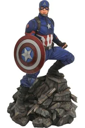 CAPITAN AMERICA ESTATUA RESINA 30 CM AVENGERS ENDGAME MARVEL MOVIE PREMIER COLLECTION RE