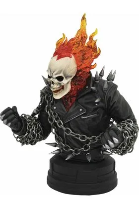 MOTORISTA FANTASMA GHOST RIDER BUSTO RESINA 15 CM 1/6 SCALE MARVEL COMIC