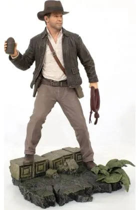 INDIANA JONES STATUE 28 CM PREMIER COLLECTION TREASURES 1/7 SCALE