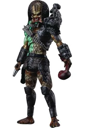 JUNGLE PREDATOR BATTLE DAMAGE FIGURA 11.5 CM 1/18 SCALE PREVIEWS EXCLUSIVE PREDATOR