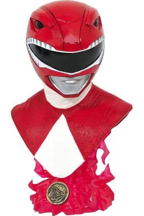 RED RANGER BUSTO RESINA 25 CM 1/2 SCALE MIGHITY MORPHIN POWER RANGERS LEGENDS IN 3D