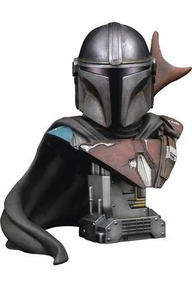THE MANDALORIAN BUSTO RESINA 25 CM 1/2 SCALE LEGENDS IN 3D STAR WARS