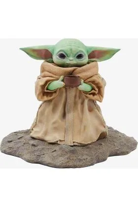 THE CHILD CON SOPA ESTATUA RESINA 20 CM SW THE MANDALORIAN MILESTONES 1/2 SCALE BOX LUNCH