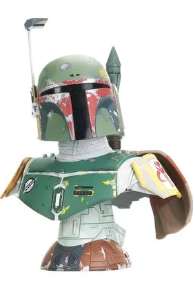 BOBA FETT EP V BUSTO RESINA 25 CM 1/2 SCALE STAR WARS LEGENDS IN 3D
