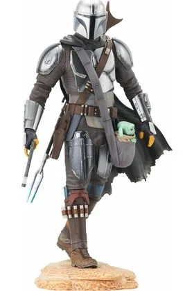 THE MANDALORIAN WITH THE CHILD ESTATUA RESINA 25 CM STAR WARS PREMIER COLLECTION 1/7 SCALE