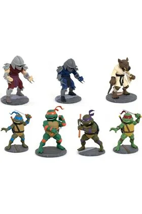 TEENAGE MUTANT NINJA TURTLES SURTIDO 12 MINI FIG 8 CM PVC TMNT D-FORMZ