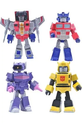 TRANSFORMERS G1 SET 4 FIGURAS 5 CM VINIMATES VINYL FIGURE TRANSFORMERS SERIES 1