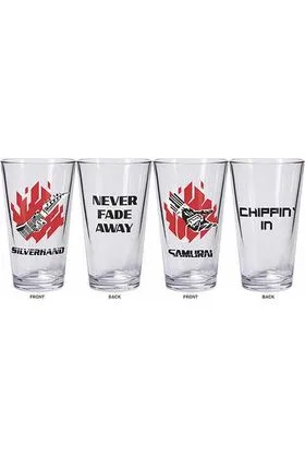 SILVERHAND SET VASOS CERVEZA CRISTAL CYBERPUNK 2077