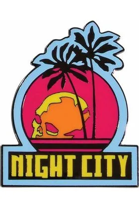 EMBLEMA NIGHT CITY IMAN 5 CM CYBERPUNK 2077