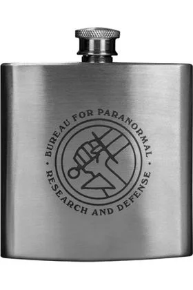 BPRD LOGO PETACA METAL 12 CM BPRD HELLBOY