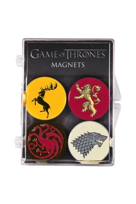 MARCADOR MAGNETICA  IMANES ESCUDOS GAME OF THRONES