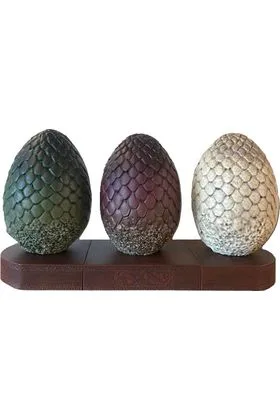 HUEVOS DE DRAGON APOYALIBROS ESTATUA 18 CM x 33 CM GAME OF THRONES