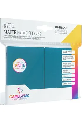 FUNDAS PACK MATTE PRIME SLEEVES BLUE (100)