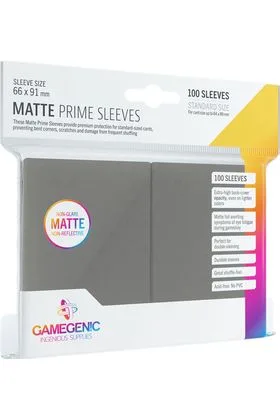 Fundas Pack Matte Prime Sleeves Dark Gray (100)