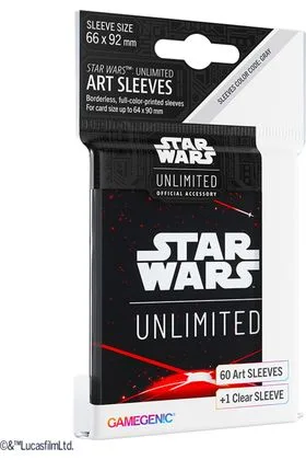 Star Wars Unlimited Art Sleeves Space Red