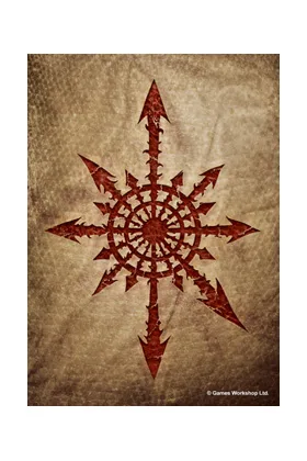FUNDAS ILUSTRADAS WARHAMMER - MARK OF CHAOS  (50)