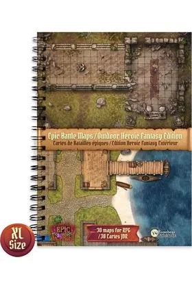 LIBRO TABLERO DE JUEGO: EDICIÓN HEROIC FANTASY EXTERIOR (305X420 MM) TAMAÑO XL – TAPA DURA