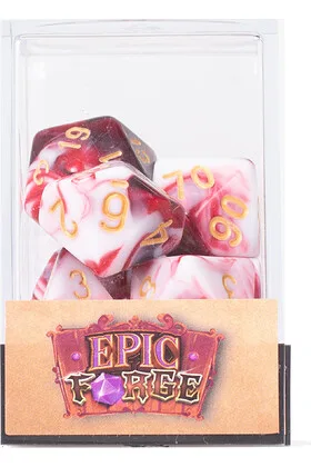 Set de 7 Dados Cherry Cream