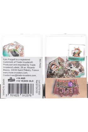 Juego de 7 Dados de Resina Gama Insert en Caja Panda