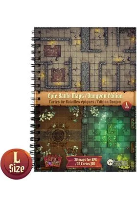 LIBRO DE MAPAS DE BATALLA : MAZMORRAS (297X218 MM)