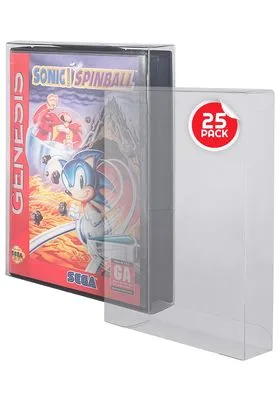25 X Protector Pet 0.30 MM Estuches Sega Megadrive / Genesis