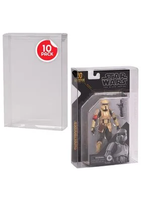 10 X Protector Pet 0.40 MM Figuras en Blister Hasbro Star Wars the Black Series