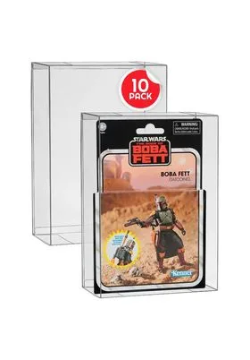 10 X Protector Pet 0.40 MM Figuras en Blister 44 MM Fondo Hasbro