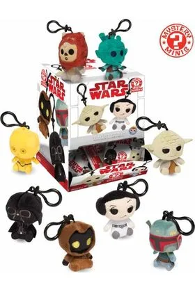STAR WARS CLASSIC DISPLAY 18 MYSTERY MINI LLAVEROS PELUCHE 7 CM STAR WARS CLASSIC