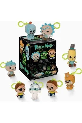 RICK AND MORTY DISPLAY 18 MYSTERY MINI LLAVEROS PELUCHE 7 CM RICK AND MORTY