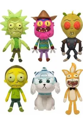 SURTIDO RICK AND MORTY DISPLAY 9 PELUCHES GALACTIC PLUSHIES RICK AND MORTY