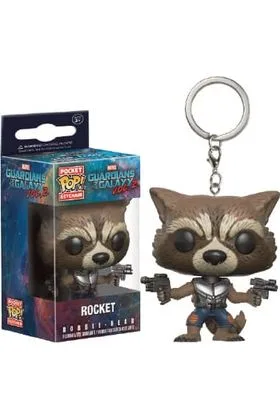 ROCKET RACCOON LLAVERO FIG 4 CM POCKET POP GUARDIANS OF THE GALAXY VOL. 2
