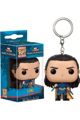 LOKI LLAVERO FIG 4 CM POCKET POP MARVEL THOR RAGNAROK