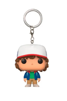DUSTIN CHAQUETA AZUL LLAVERO FIG 4 CM POCKET POP STRANGER THINGS