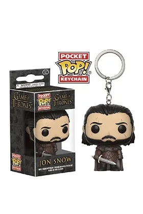 JON SNOW NEW SEASON LLAVERO FIG 4 CM POCKET POP GAME OF THRONES